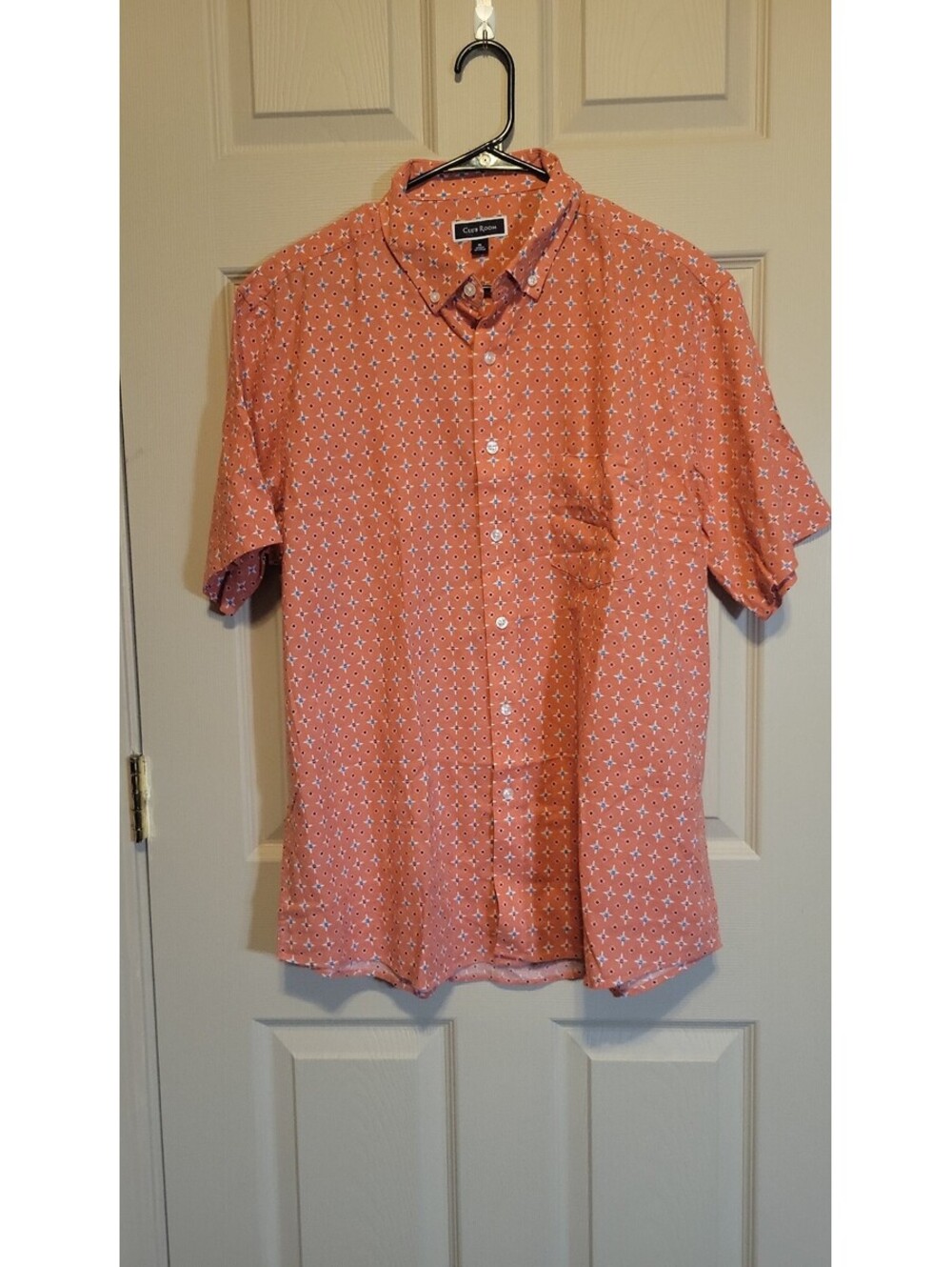 Club Room XL Paradise Hang Button-Up Shirt in Pink